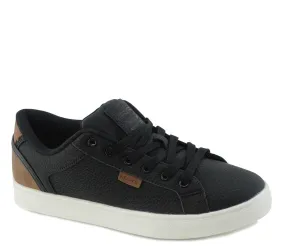 011360, Levi's, Jeffrey 501 - Men's Sneakers (Low Top) - Black/Tan