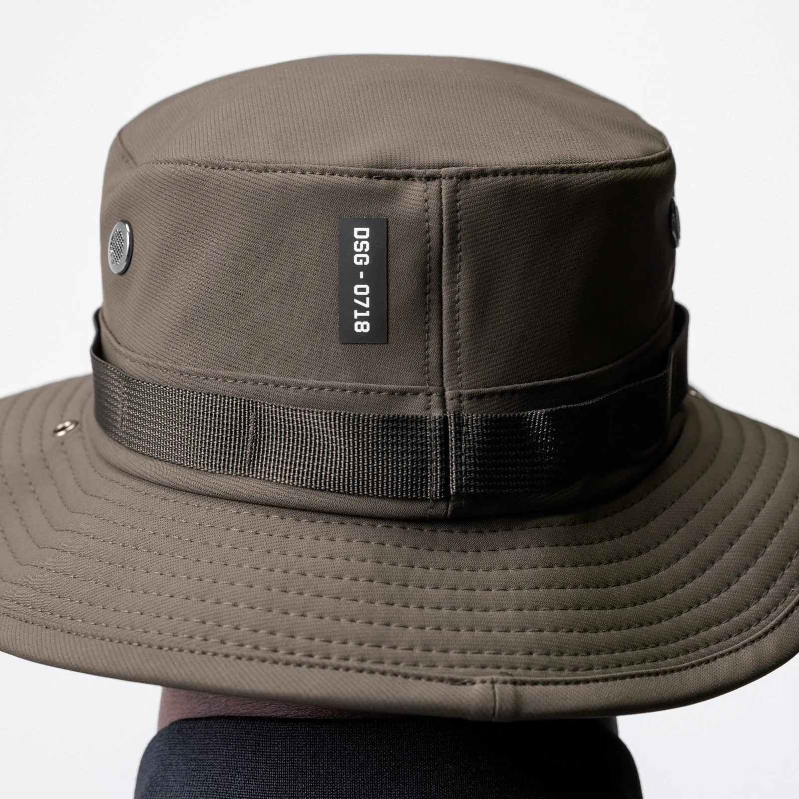 0718. Waterproof Vented Boonie Hat - Deep Taupe