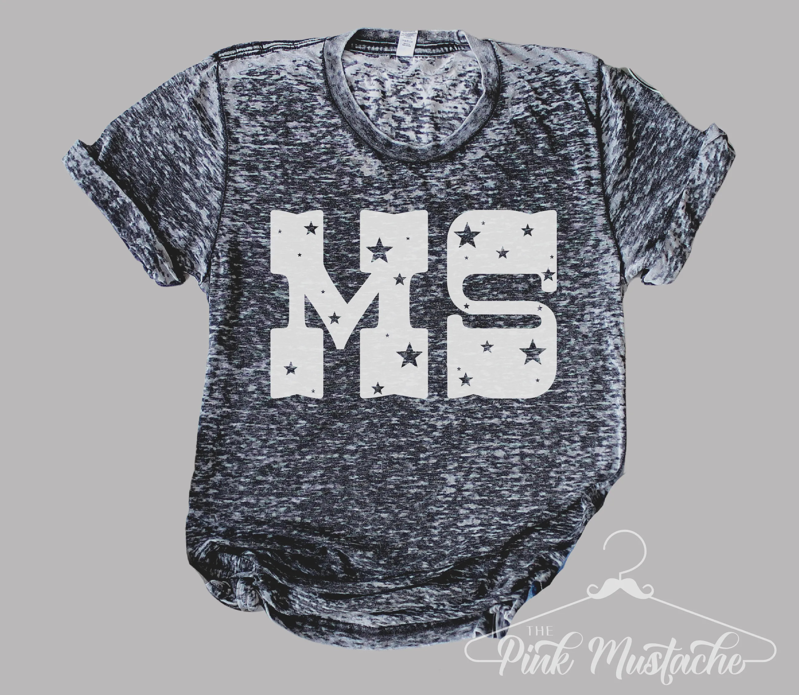 Acid Washed Custom Any State Tee/ Quality Acid Washed Retro Tee / Mississippi - or Any State Tee