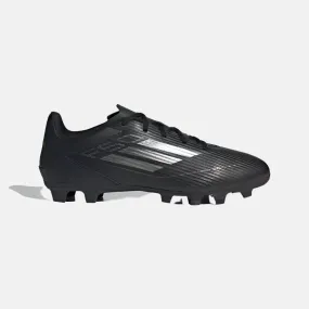 Adidas F50 Club Flexible Ground Unisex Football Shoes - Core Black/Iron Metallic/Gold Metallic