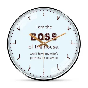 Amusing funny wall clock