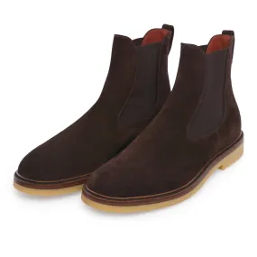 Beatle Walk Suede Chelsea Boots in Brown