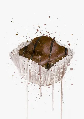 Cake Wall Art Print 'French Fancie Chocolate'