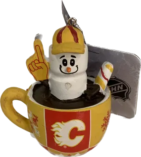 Calgary Flames Smores Mug Ornament NHL Hockey by Forever Collectibles