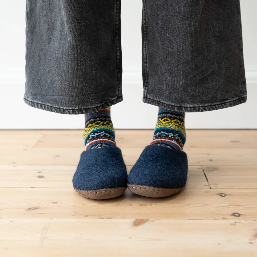 Greta Felted Wool Slippers