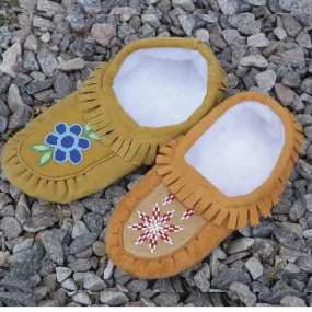 Handmade Moccasins With No Fur