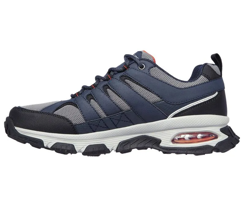 Men's Wide Fit Skechers 237214 Air Envoy Water Repellent outdoor Walking Trainers - Navy/Grey