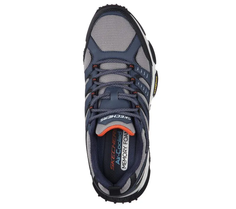 Men's Wide Fit Skechers 237214 Air Envoy Water Repellent outdoor Walking Trainers - Navy/Grey