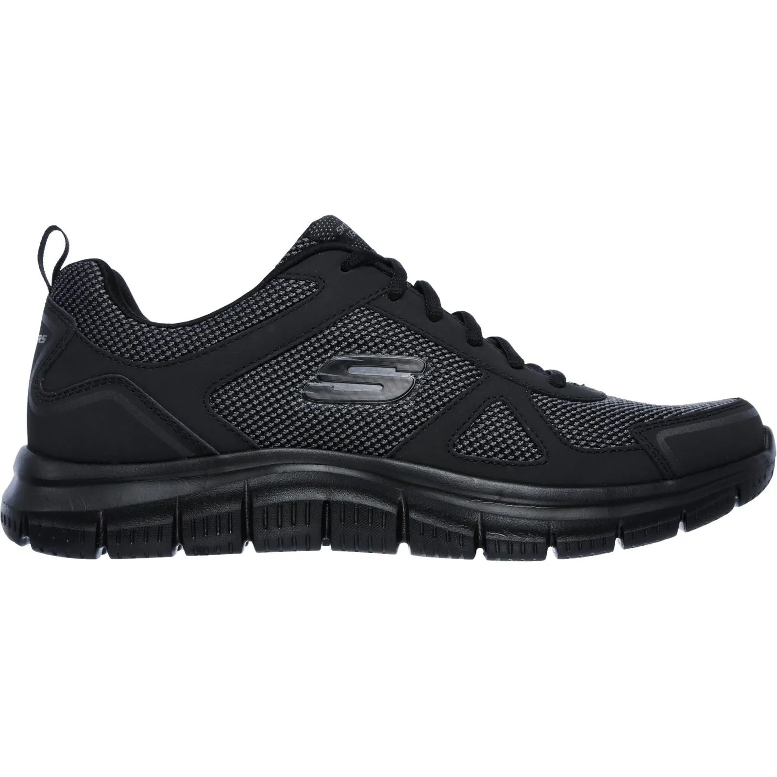 Men's Wide Fit Skechers 52630 Track Bucolo Sports Sneakers - Black