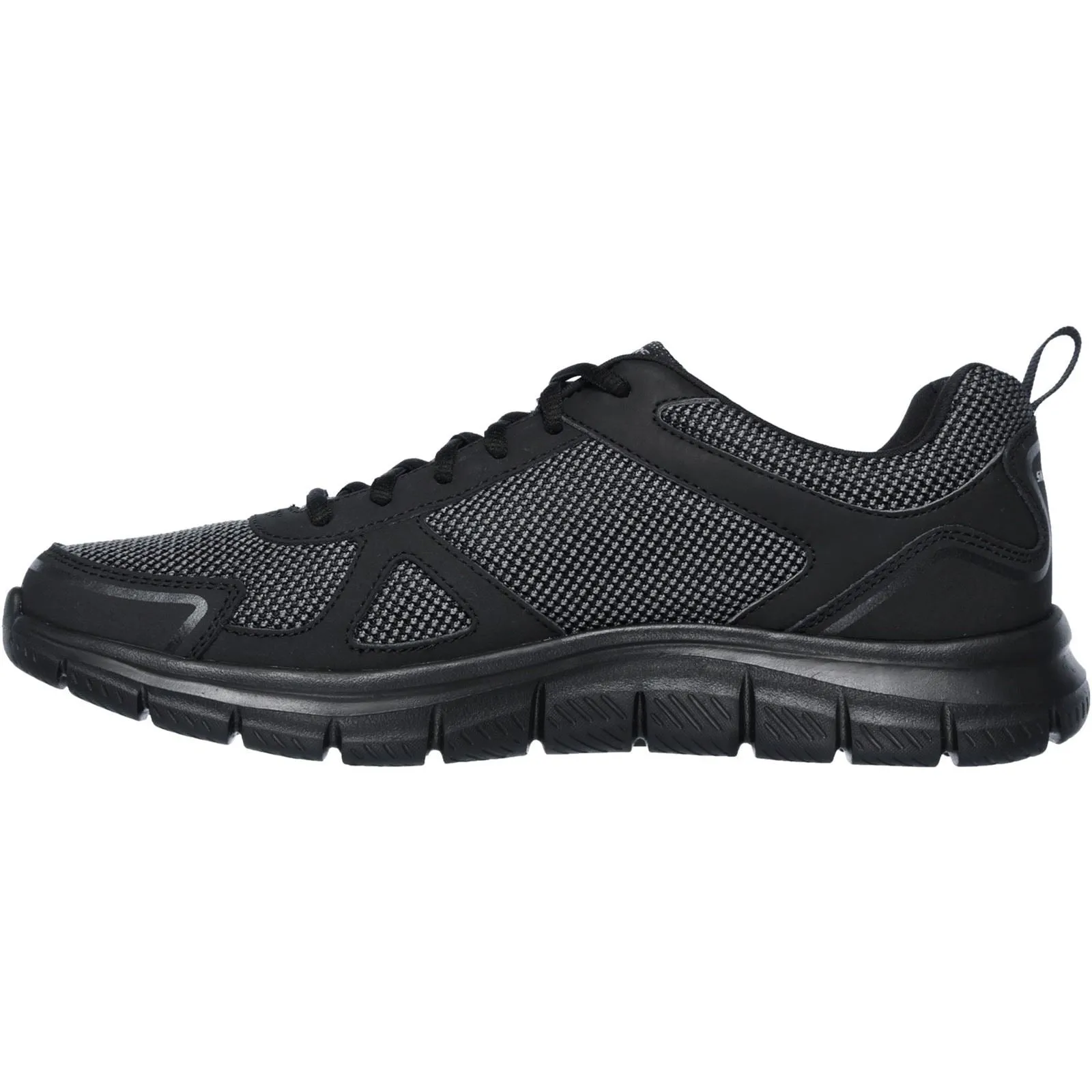 Men's Wide Fit Skechers 52630 Track Bucolo Sports Sneakers - Black