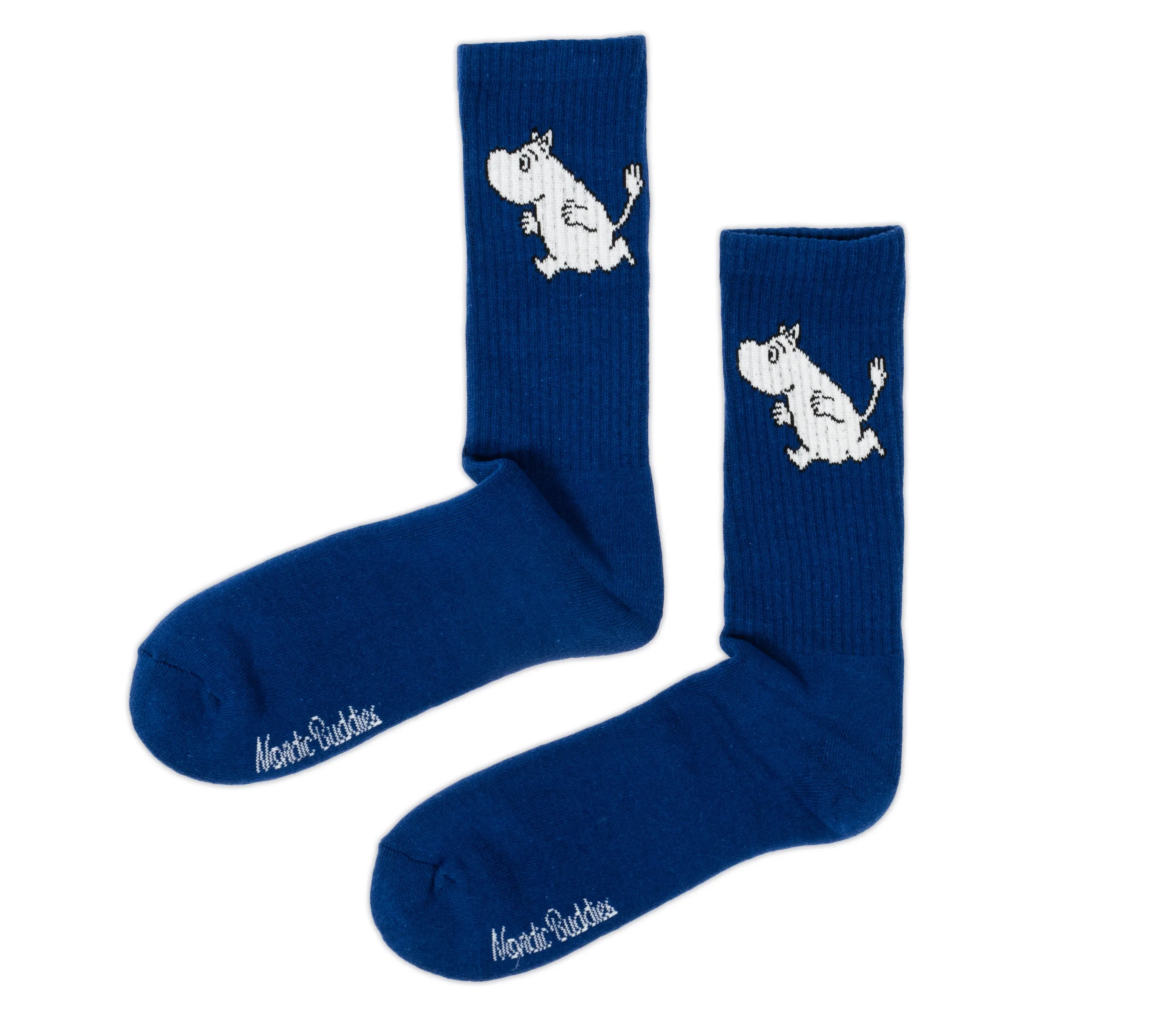 Moomintroll Running Mens Sport Socks - Navy Blue