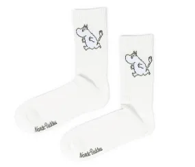 Moomintroll Running Mens Sport Socks - White