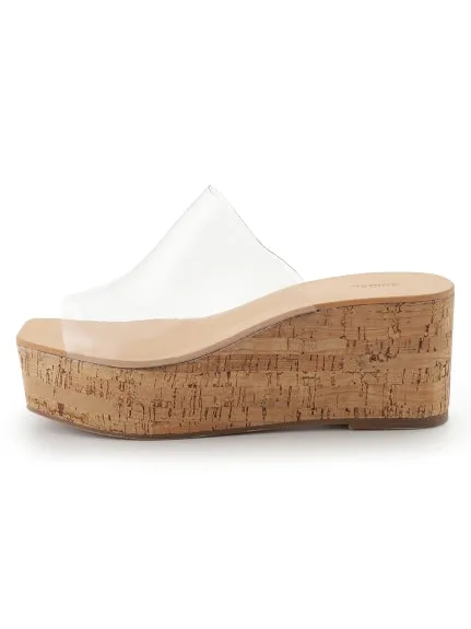 Platform Wedge Sole Sabot Sandals