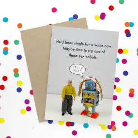  Sex Robot  Greeting Card