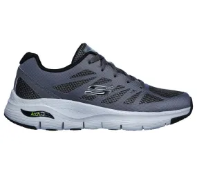 'Skechers' Men's Arch Fit-Charge Back - Charcoal / Black (Extra Wide)