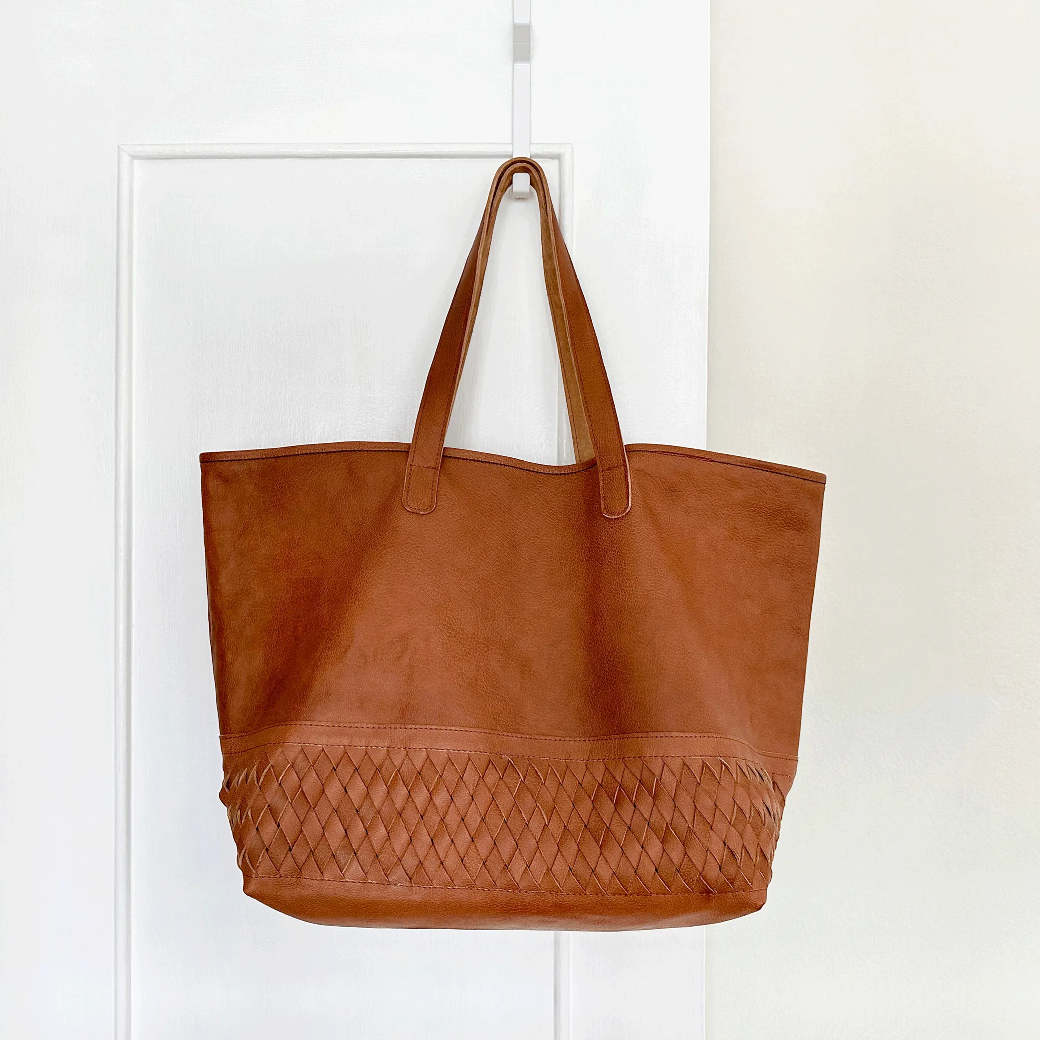 The Mohinders Leather Shopper