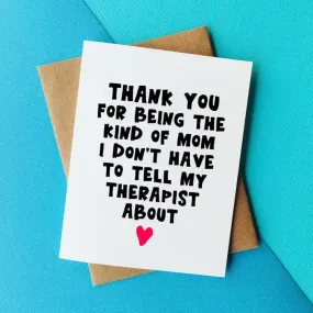 Therapist Mother's Day Greeting Card