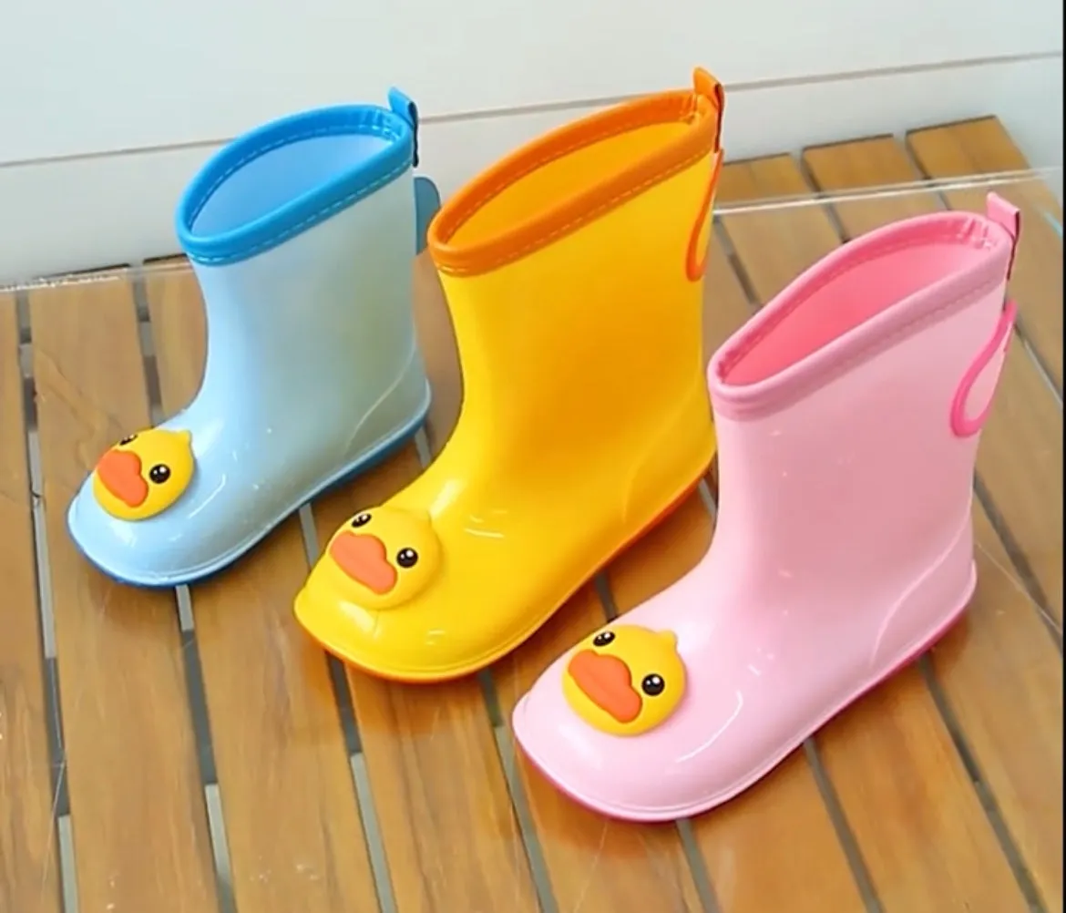 Toddlers “Duckies” Rain Boots For Boys Girls Waterproof